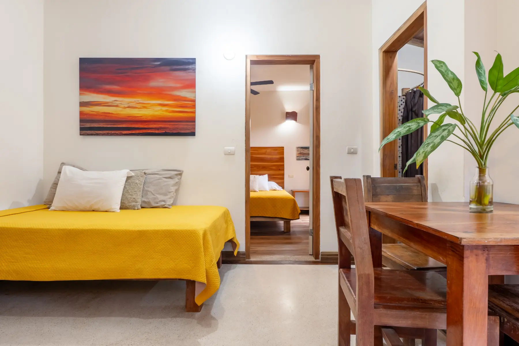 Brown apartment — ground floor with private tropical garden